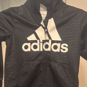 Adidas Black and White Athletic Sweatshirt